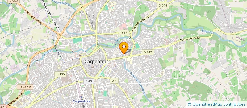 localisation de l'entreprise SCI RESIDENCE CLEMENCEAU  CARPENTRAS