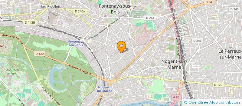 localisation de l'entreprise SCI RESIDENCE CLEMENT  NOGENT-SUR-MARNE