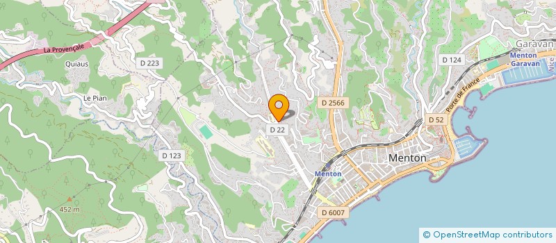 localisation de l'entreprise SCI RESIDENCE D'AZUR  MENTON