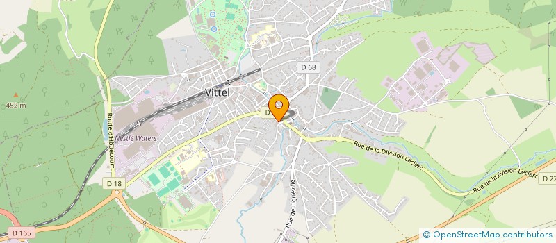 localisation de l'entreprise SCI RESIDENCE DE FRANCE  VITTEL