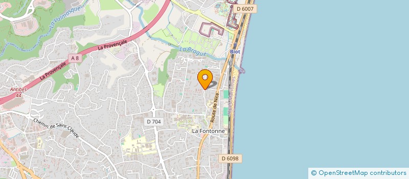 localisation de l'entreprise SCI RESIDENCE DE L OASIS à ANTIBES