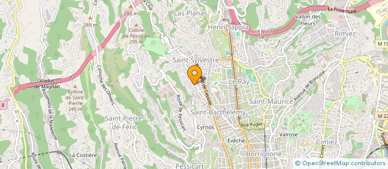 localisation de l'entreprise SCI RESIDENCE DE LA COURADE à NICE