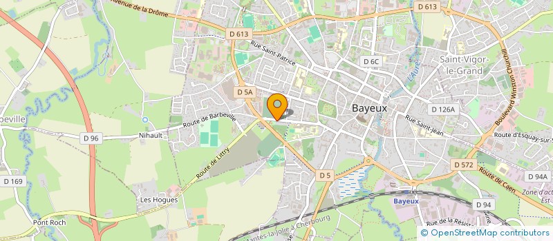 localisation de l'entreprise SCI RESIDENCE DE LA CROISEE  BAYEUX