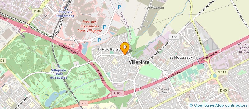 localisation de l'entreprise SCI RESIDENCE DE LA FERME à VILLEPINTE