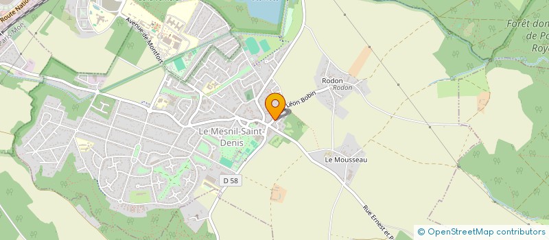 localisation de l'entreprise SCI RESIDENCE DE LA FERMEE  LE MESNIL-SAINT-DENIS