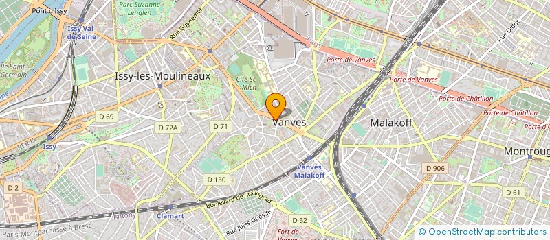 localisation de l'entreprise SCI RESIDENCE DE LA GARE à VANVES