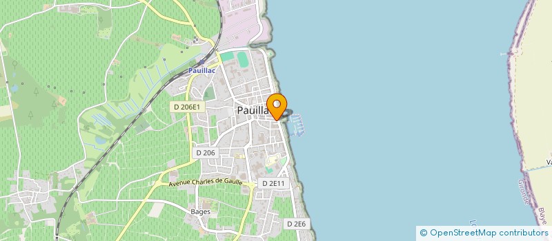 localisation de l'entreprise SCI RESIDENCE DE LA MARINE  PAUILLAC