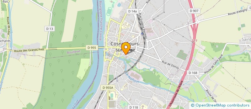 localisation de l'entreprise SCI RESIDENCE DE LA PECHERIE à COSNE-COURS-SUR-LOIRE