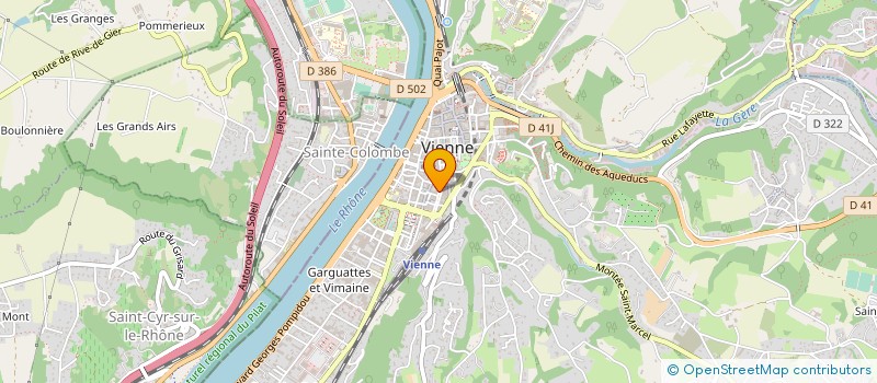 localisation de l'entreprise SCI RESIDENCE DE LA RECLUSIERE  VIENNE