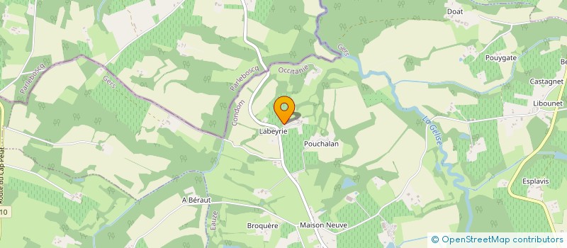 localisation de l'entreprise SCI RESIDENCE DES BAINS  EAUZE