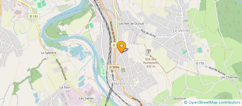 localisation de l'entreprise SCI RESIDENCE DES BAINS  ABREST