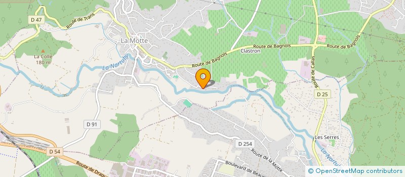 localisation de l'entreprise SCI RESIDENCE DES COURRENS  LA MOTTE