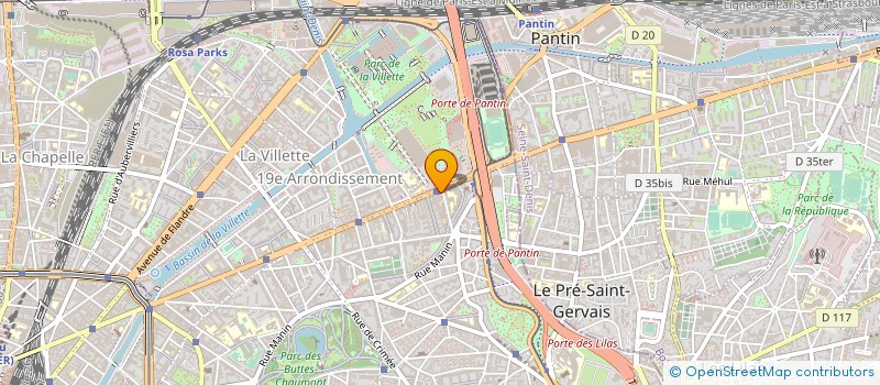 localisation de l'entreprise SCI RESIDENCE DES DOREES  PARIS