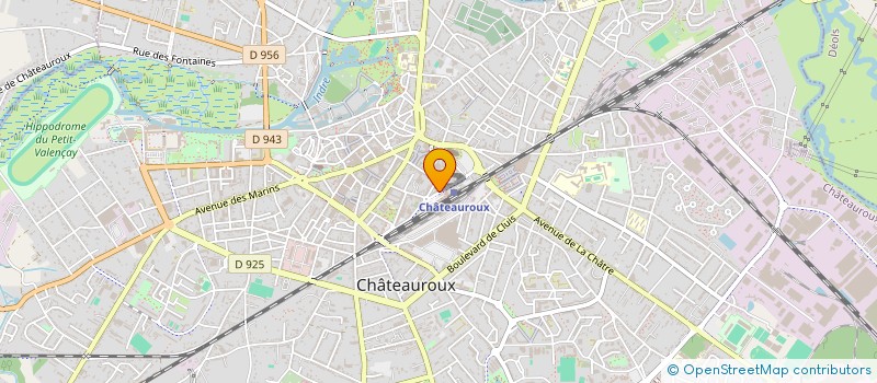 localisation de l'entreprise SCI RESIDENCE DES MENIGOUTTES à CHATEAUROUX