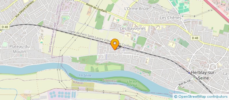 localisation de l'entreprise SCI RESIDENCE DES OLIVIERS  HERBLAY-SUR-SEINE