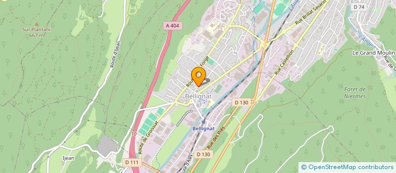 localisation de l'entreprise SCI RESIDENCE DU BAC à BELLIGNAT