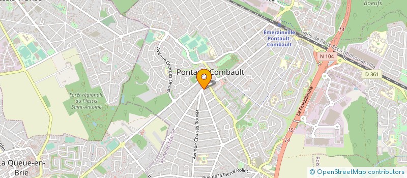 localisation de l'entreprise SCI RESIDENCE DU BOUQUET à PONTAULT-COMBAULT