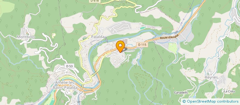 localisation de l'entreprise SCI RESIDENCE DU CASINO  AMELIE-LES-BAINS-PALALDA