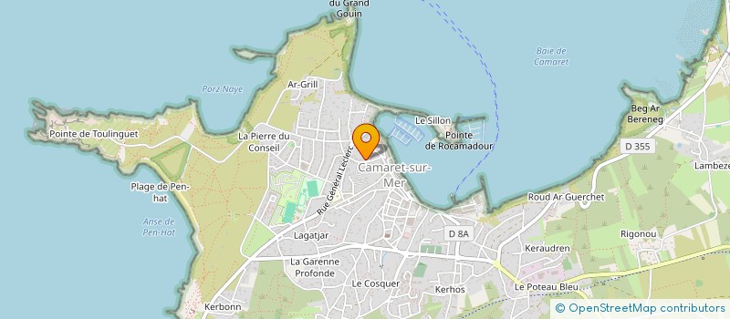 localisation de l'entreprise SCI RESIDENCE DU CORREJOU  CAMARET-SUR-MER