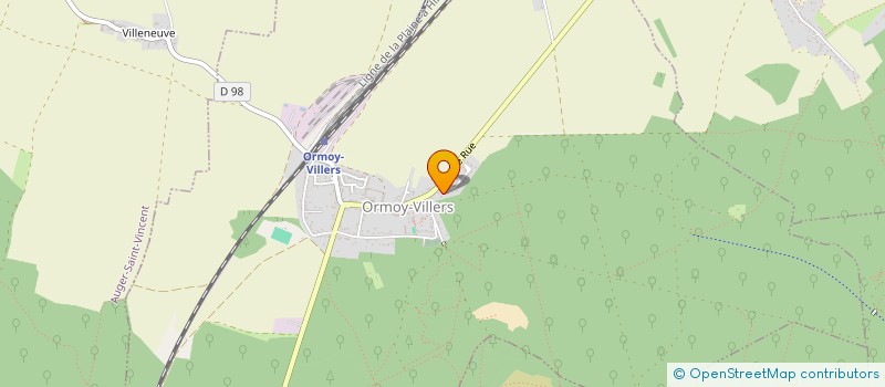 localisation de l'entreprise SCI RESIDENCE DU LONG PONT  ORMOY-VILLERS