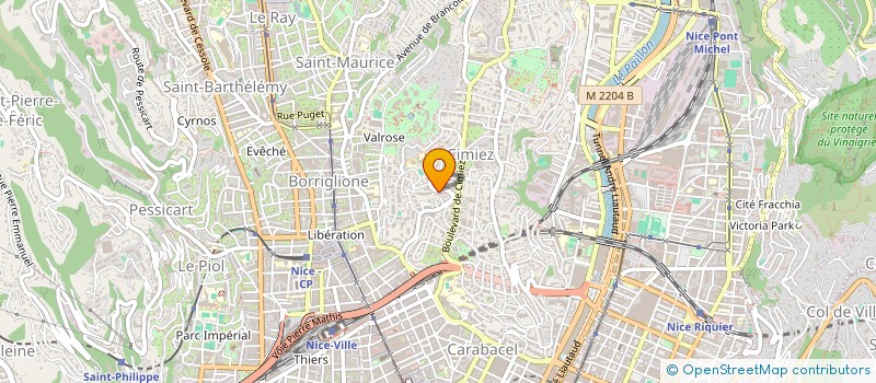 localisation de l'entreprise SCI RESIDENCE DU MONT ALBAN à NICE