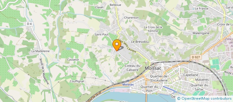 localisation de l'entreprise SCI RESIDENCE DU MOULIN  MOISSAC