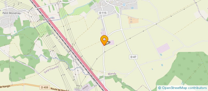 localisation de l'entreprise SCI RESIDENCE DU RELAIS  BLANDY