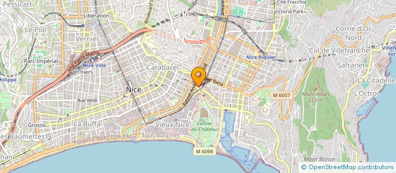 localisation de l'entreprise SCI RESIDENCE DU SOLEIL à NICE