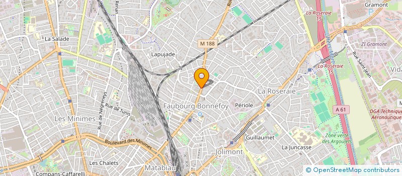 localisation de l'entreprise SCI RESIDENCE DU SOLEIL à TOULOUSE