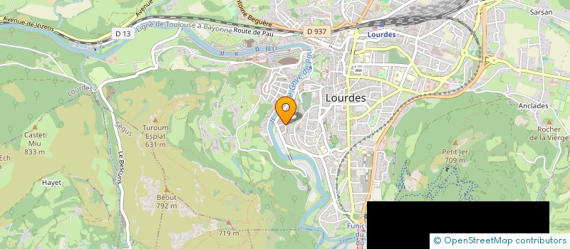 localisation de l'entreprise SCI RESIDENCE DU SOLEIL  LOURDES