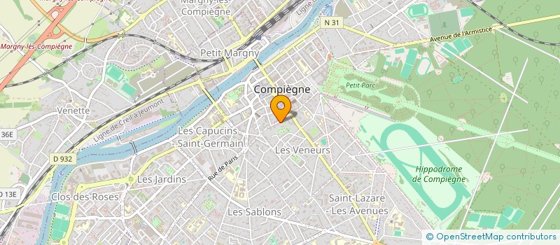 localisation de l'entreprise SCI RESIDENCE DU THEATRE à COMPIEGNE