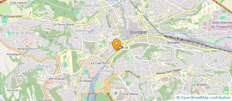 localisation de l'entreprise SCI RESIDENCE EUTERPE à QUIMPER