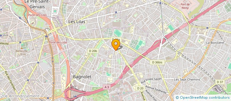 localisation de l'entreprise SCI RESIDENCE GIRARDOT JEANNE HORNET à BAGNOLET