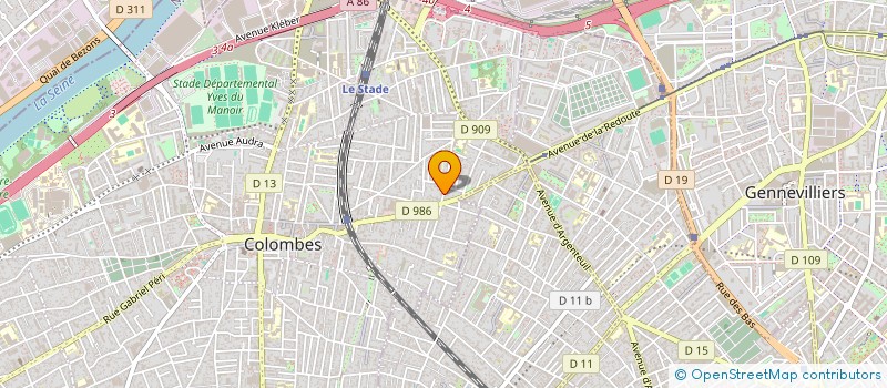 localisation de l'entreprise SCI RESIDENCE GUERLAIN à COLOMBES