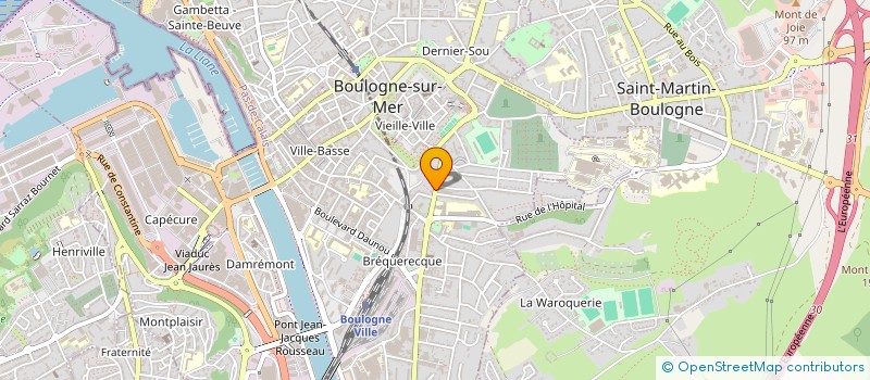 localisation de l'entreprise SCI RESIDENCE HUGO à BOULOGNE-SUR-MER