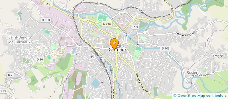 localisation de l'entreprise SCI RESIDENCE JEAN JAURES  CARMAUX