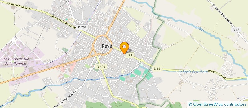 localisation de l'entreprise SCI RESIDENCE JEAN MOULIN  REVEL