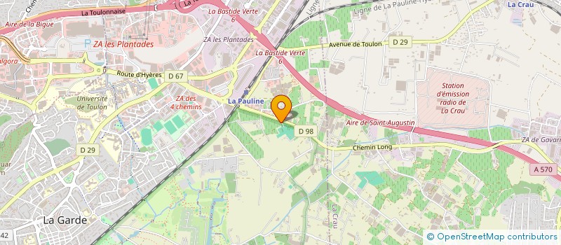 localisation de l'entreprise SCI RESIDENCE L ACACIA  LA GARDE