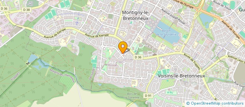 localisation de l'entreprise SCI RESIDENCE LA COLOMBE  MONTIGNY-LE-BRETONNEUX