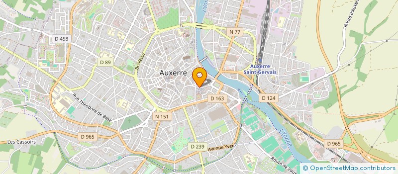 localisation de l'entreprise SCI RESIDENCE LA GUILLAUMEE à AUXERRE