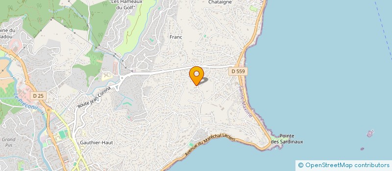 localisation de l'entreprise SCI RESIDENCE LA NARTELLE à SAINTE-MAXIME