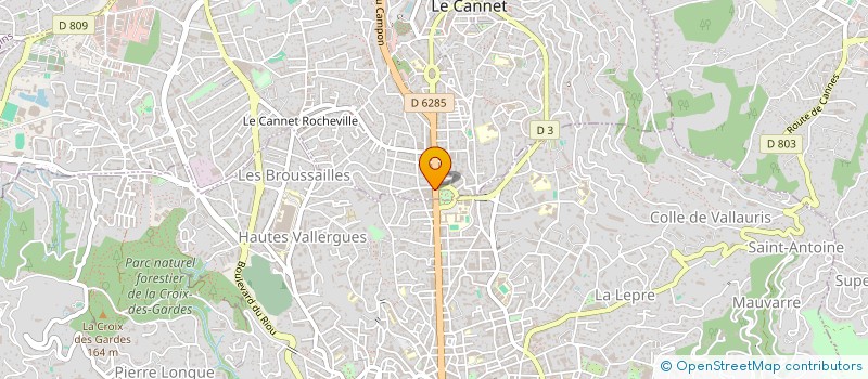 localisation de l'entreprise SCI RESIDENCE LA PEROUSE à LE CANNET