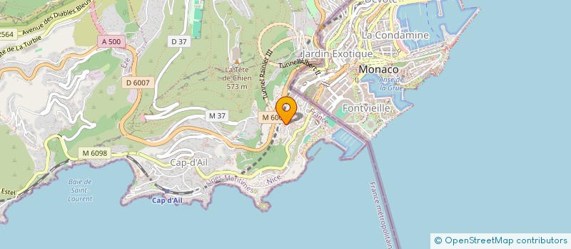 localisation de l'entreprise SCI RESIDENCE LA PINEDE DE CAP D AIL  CAP D'AIL
