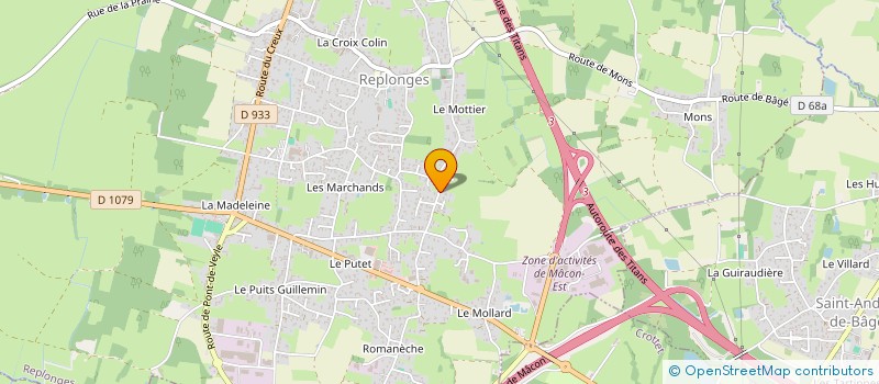 localisation de l'entreprise SCI RESIDENCE LA SAONE à REPLONGES