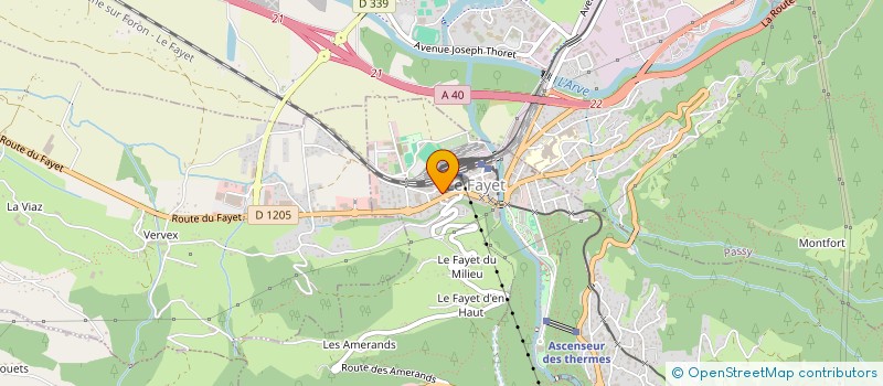 localisation de l'entreprise SCI RESIDENCE LE GENEVE  SAINT GERVAIS LES BAINS