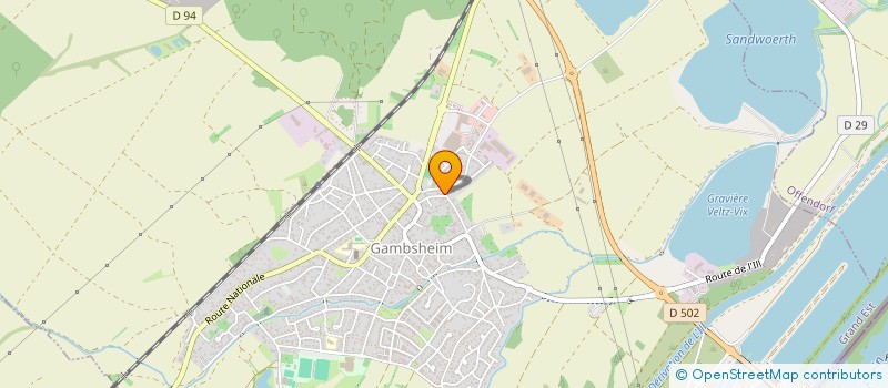 localisation de l'entreprise SCI RESIDENCE LE LEONARDO  GAMBSHEIM