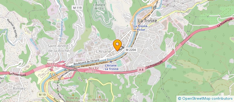 localisation de l'entreprise SCI RESIDENCE LE SAINT SAENS à NICE