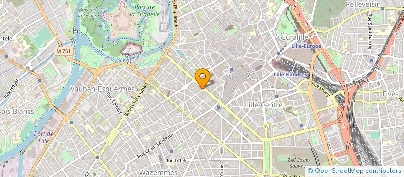 localisation de l'entreprise SCI RESIDENCE LE VILLAGE  LILLE