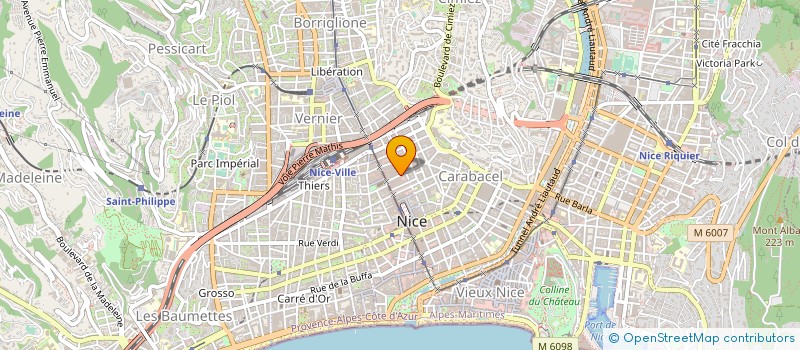 localisation de l'entreprise SCI RESIDENCE LES CLUOTS à NICE