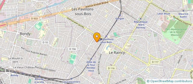 localisation de l'entreprise SCI RESIDENCE LES ERABLES à LES PAVILLONS-SOUS-BOIS